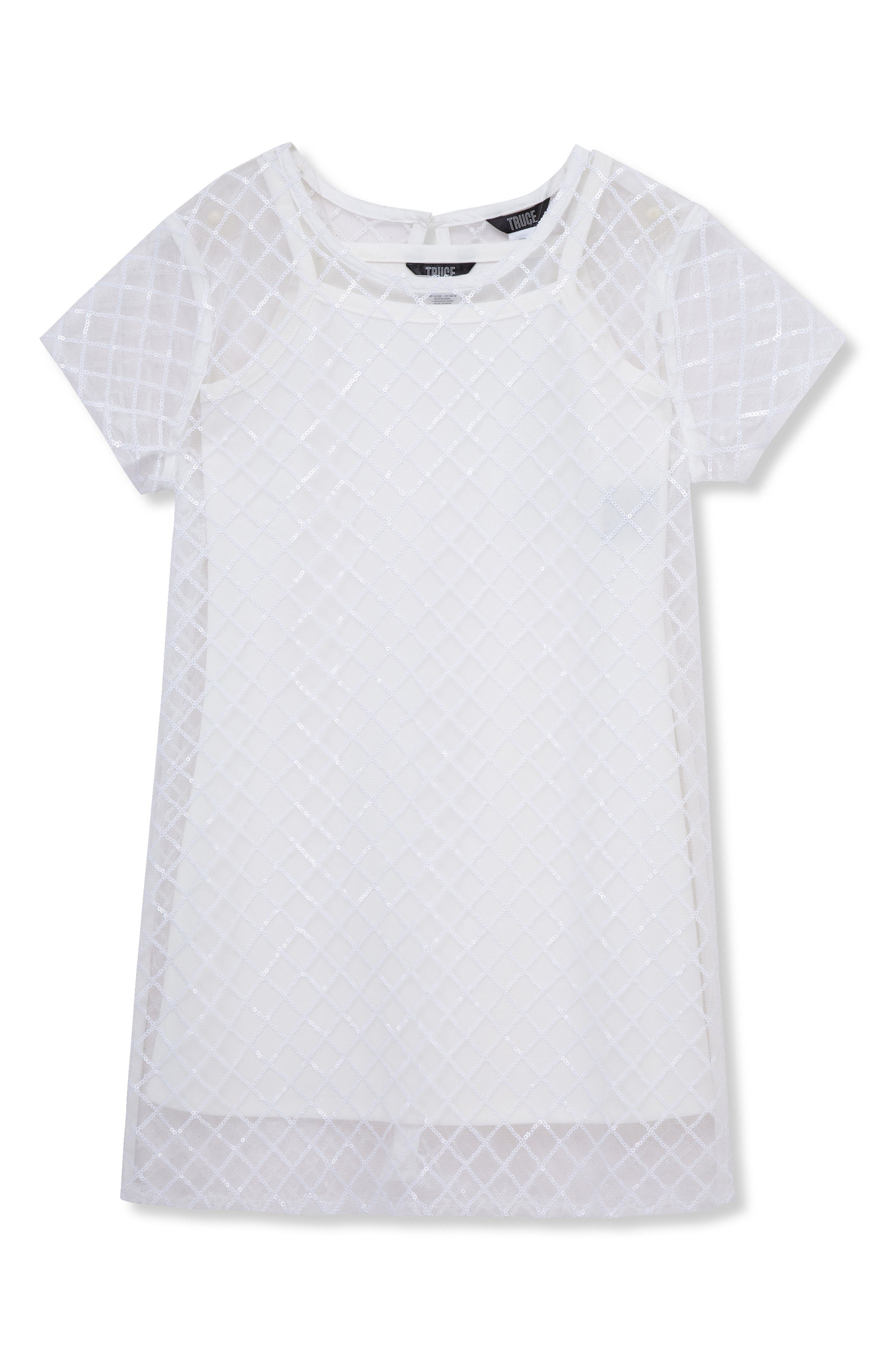 Truce Kids' Sequin Mesh Dress (Women) | Nordstromrack