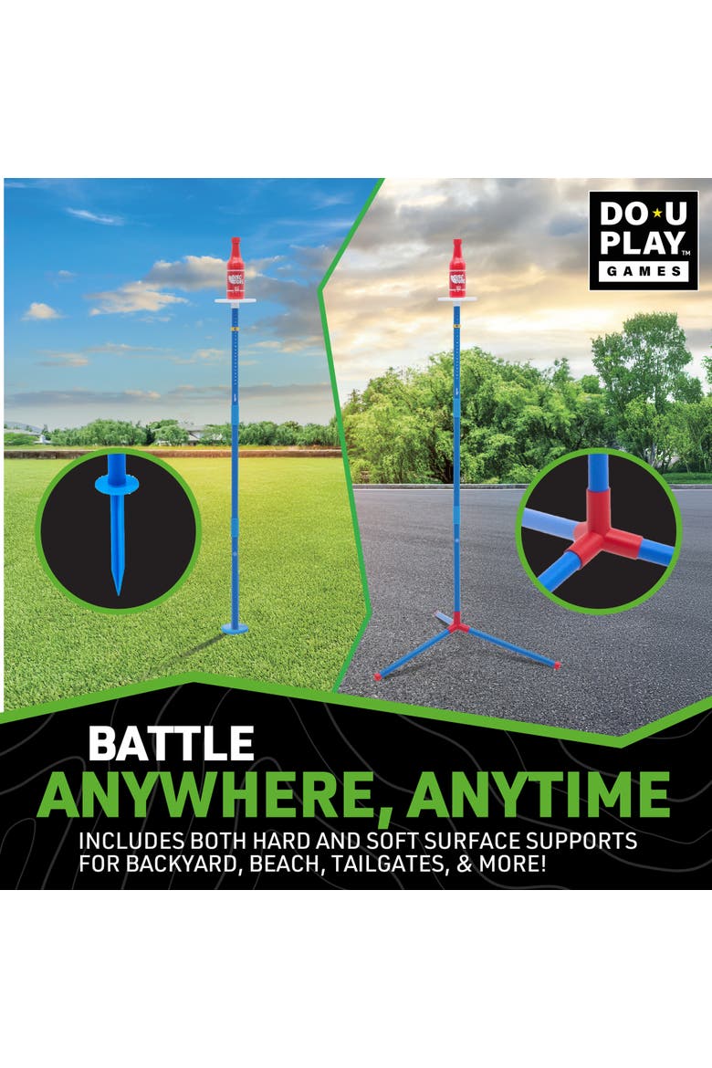 Disc Duel Throwing Game, Tailgating Lawn Backyard Activity, Family, Alternate, color, Multicolored