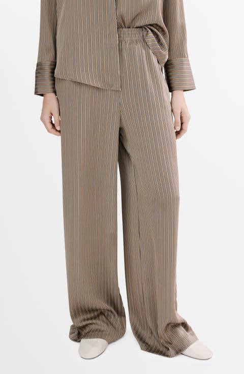 Stripe Satin Pants