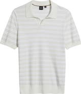 BOSS H-Narciso Stripe Johnny Collar Polo