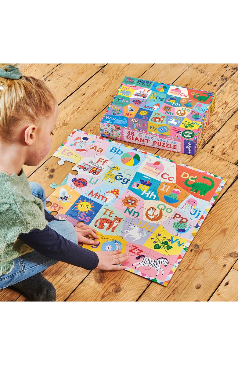 eeBoo Alphabet 36-Piece Giant Puzzle, Alternate, color, Multi