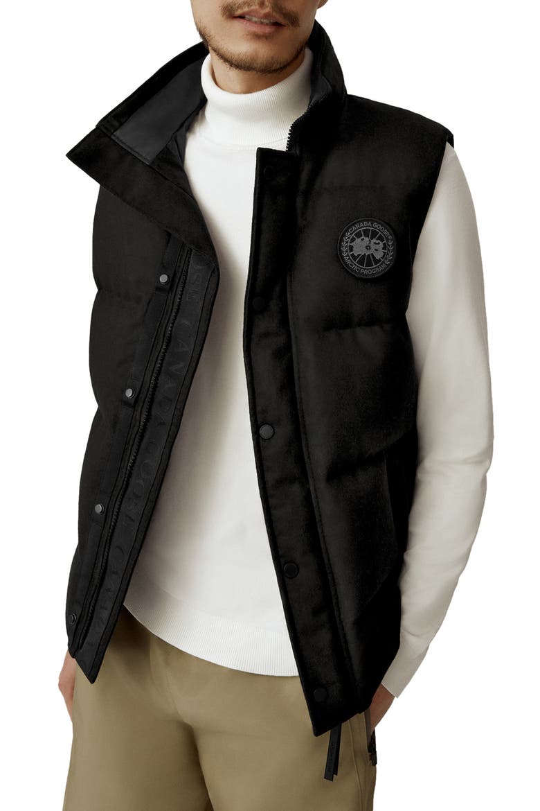 Garson Recycled Wool Blend Down Vest, Main, color, CARBON MELANGE