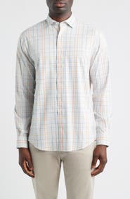johnnie-O Texel Open Check Everyday Performance Button-Up Shirt