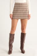 French Connection Check Plaid Patch Pocket Miniskirt