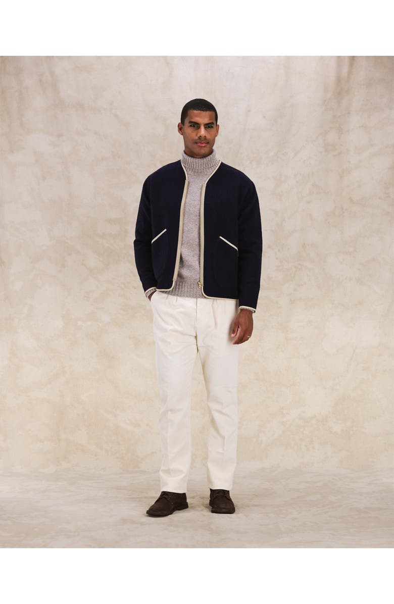 Fortela Pences Corduroy Pleated Trousers, Alternate, color, White