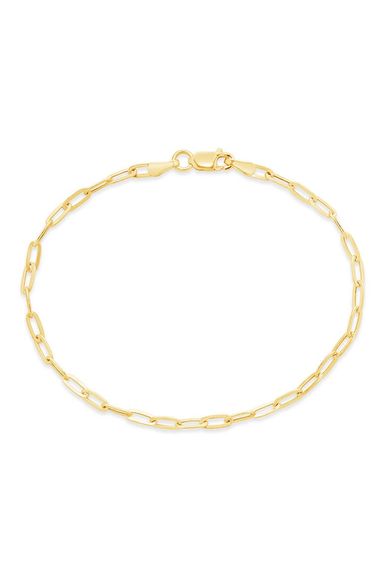 SF Fine 14K Yellow Gold Paperclip Link Bracelet, Alternate, color, GOLD