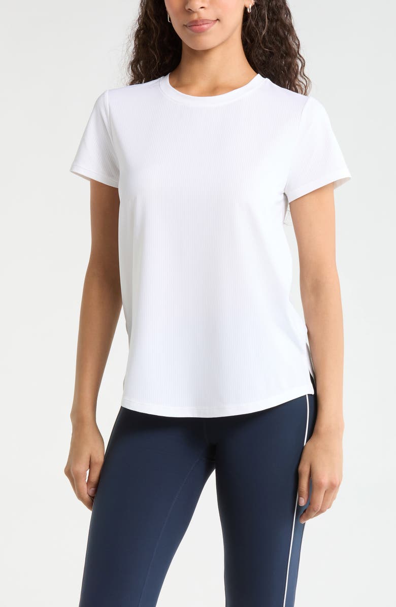Zella Rally Mesh T-Shirt, Main, color, White