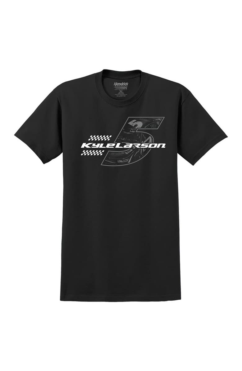 HENDRICK MOTORSPORTS TEAM COLLECTION Men's Hendrick Motorsports Team Collection Black Kyle Larson Tonal Tri-Blend T-Shirt, Alternate, color,
