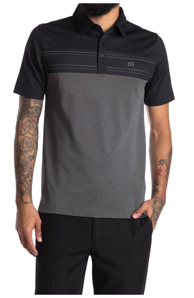 TravisMathew Properly Hydrated Slim Fit Short Sleeve Polo, Main, color, 