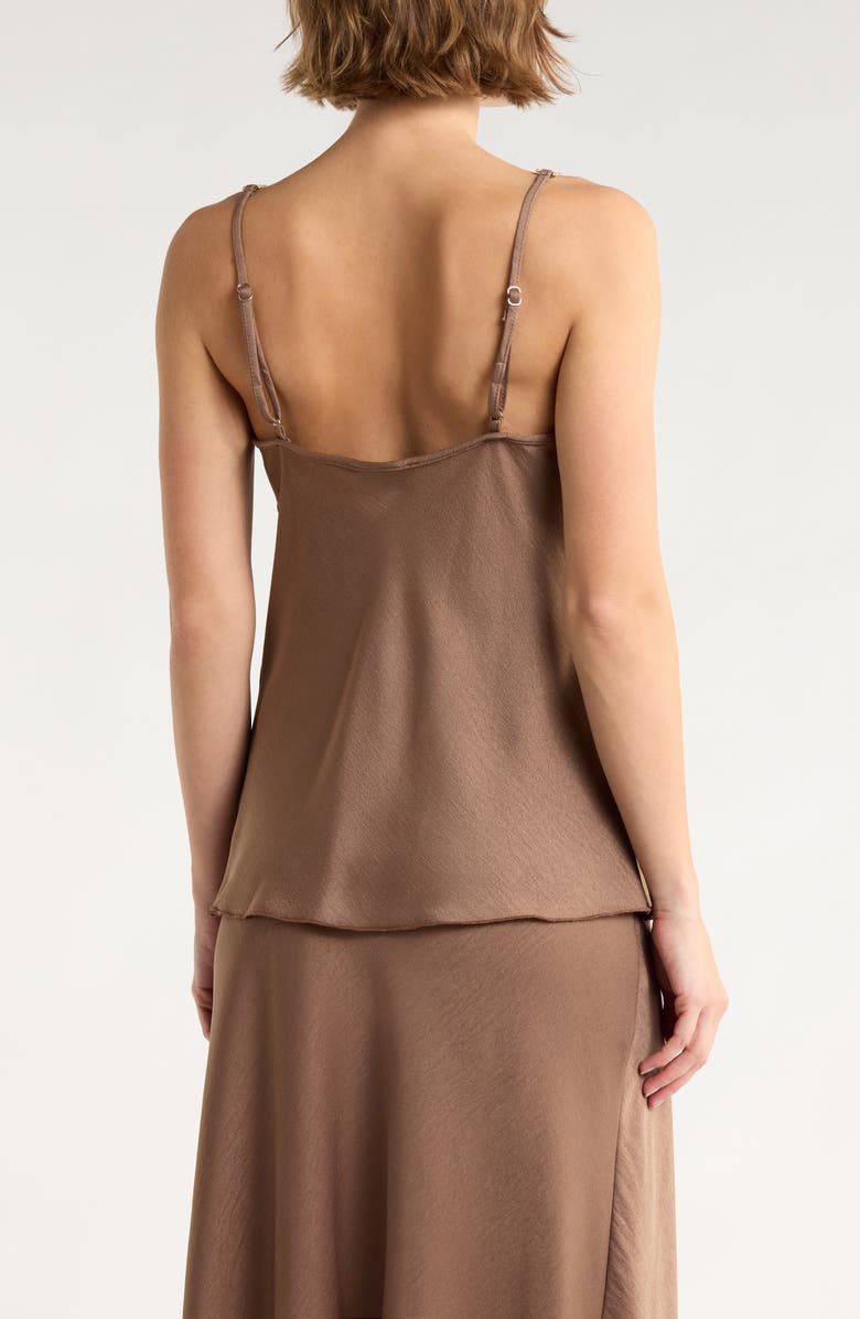 TASH AND SOPHIE Hardware Satin Top, Alternate, color, Mocha/ Gold