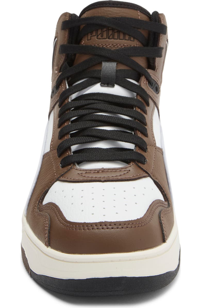 PUMA RBD Break Mid Top Sneaker, Alternate, color, Puma White/ Puma Black/ Bronze