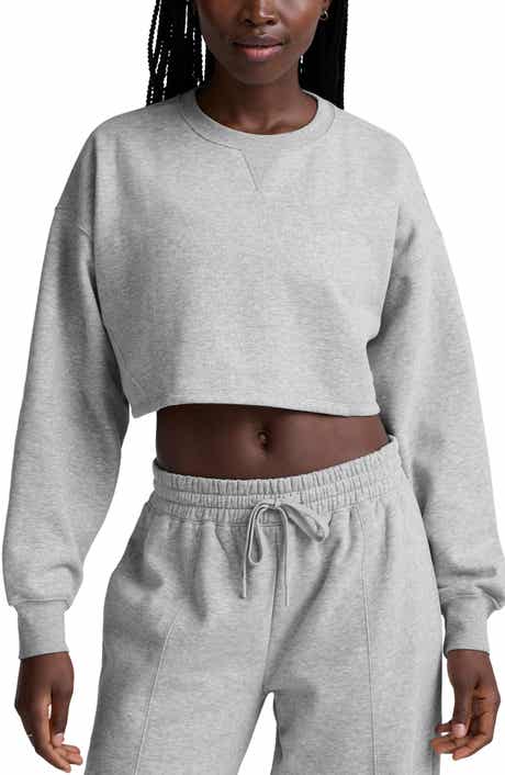 LuxeFleece Boxy Crop Sweatshirt