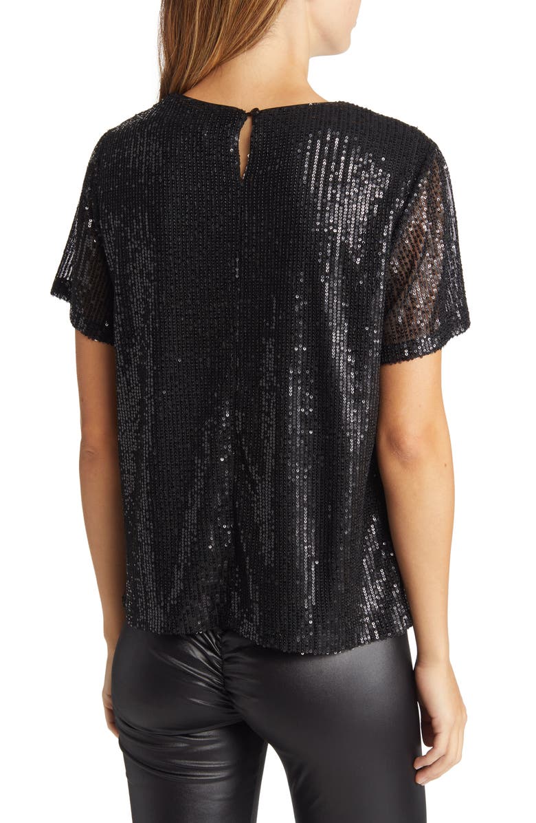 NIKKI LUND Josi Sequin Top, Alternate, color,