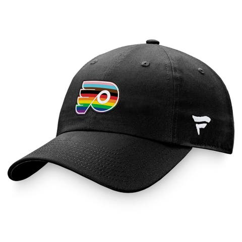 Men's Fanatics Branded Black Philadelphia Flyers Team Logo Pride Adjustable Hat