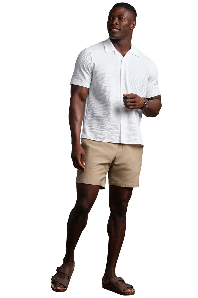 Commuter Seersucker Camp Shirt, Alternate, color, BRIGHT WHITE