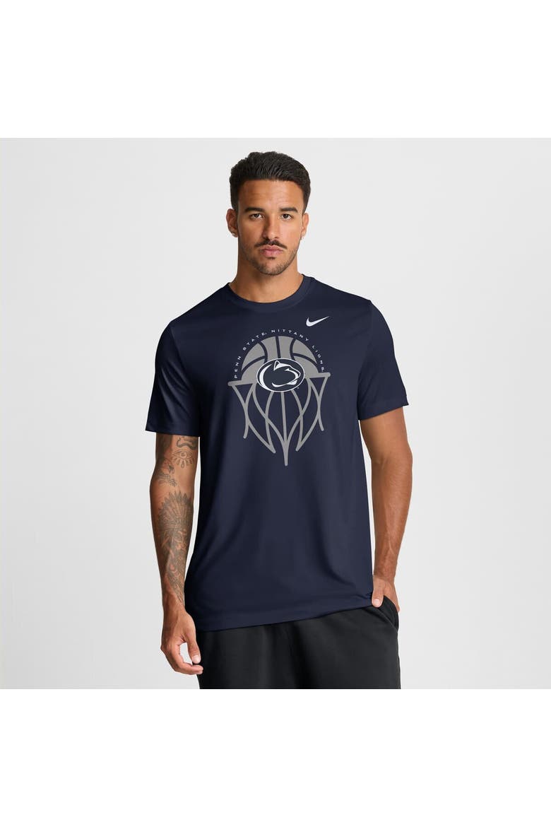 Men's Nike Navy Penn State Nittany Lions Basketball Icon Legend Dri-FIT T-Shirt, Main, color, Navy