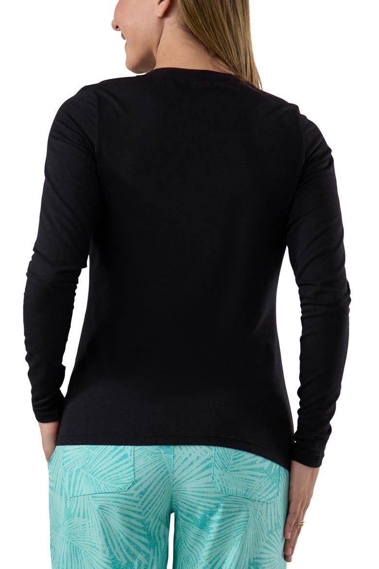 Long Sleeve Everyday Tee, Alternate, color, Black