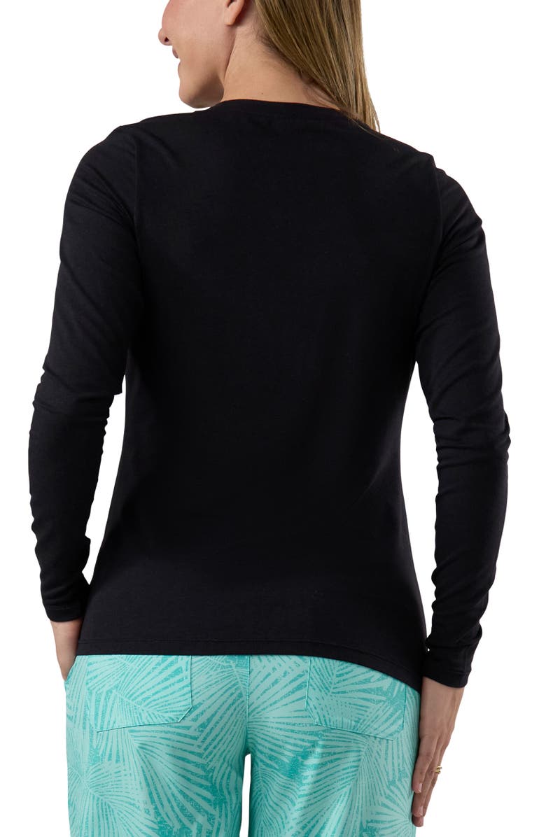 UV Skinz Long Sleeve Everyday Tee, Alternate, color, Black