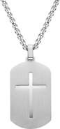 EDFORCE Men's Prayer Dog Tag Pendant Necklace