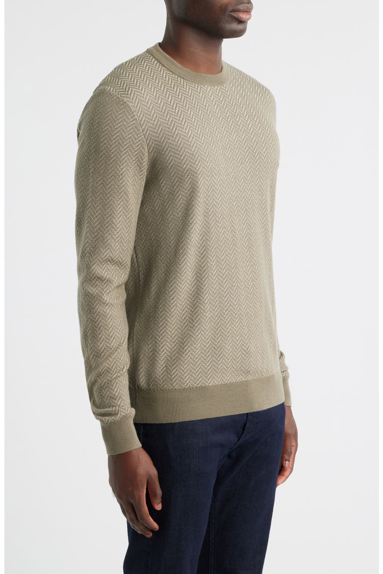 Habito Wool Sweater, Alternate, color, OPEN BROWN