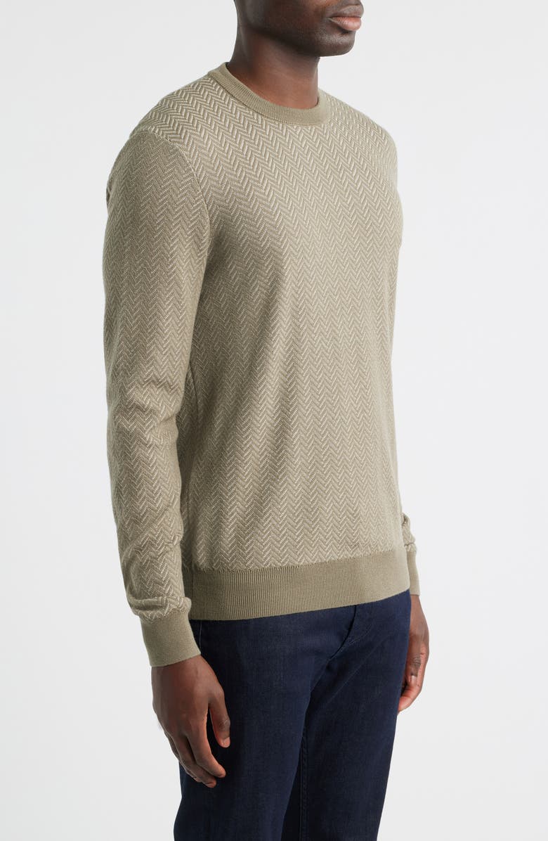 BOSS Habito Wool Sweater, Alternate, color, Open Brown