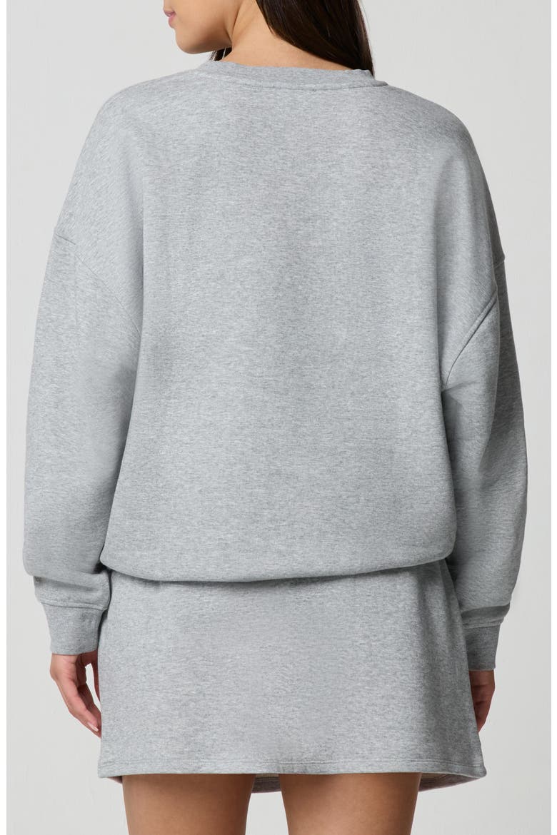 Cozy Crush Graphic Sweatshirt, Alternate, color, HEATHER GREY/ CHERRY