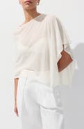 MANGO Asymmetrical Knitted Cape