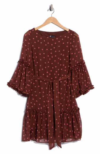 Polka Dot Chiffon Dress