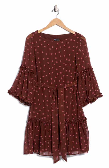 Polka Dot Chiffon Dress