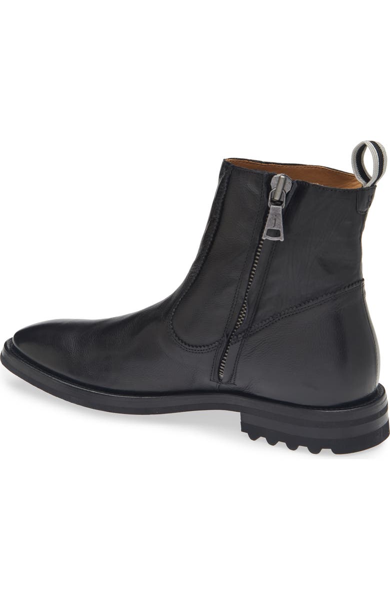 John Varvatos Freeman Zip Boot, Alternate, color, Black