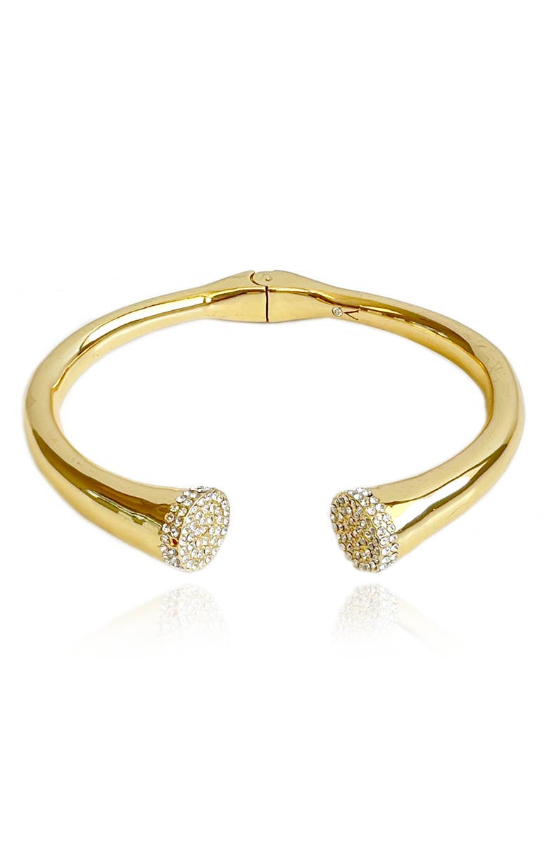 Vince Camuto Cubist Pavé Tip Cuff Bracelet, Main, color, 