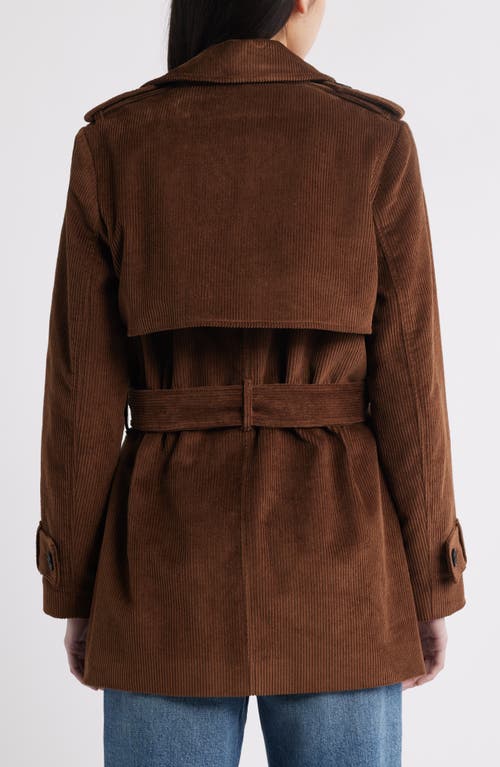 Bcbg Belted Corduroy Trench Coat