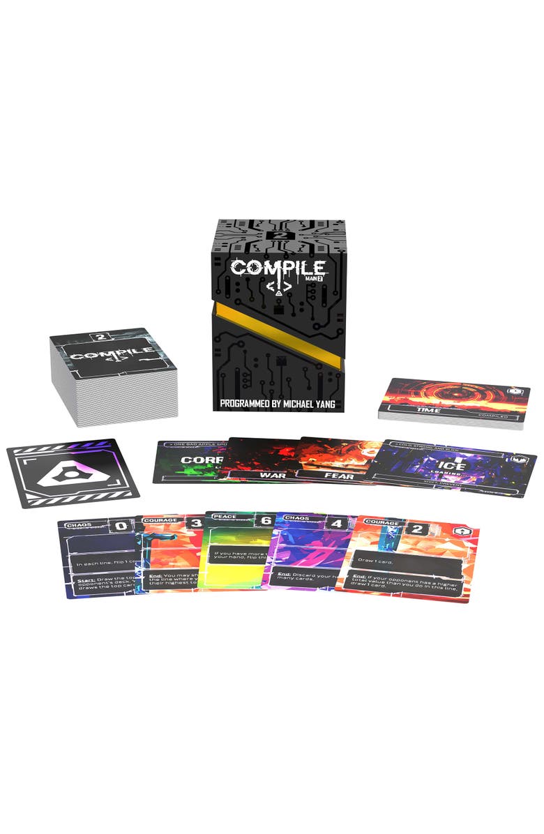 Greater Than Games Compile Main 2 Area Control Strategy Card Game, Alternate, color, Multicolored