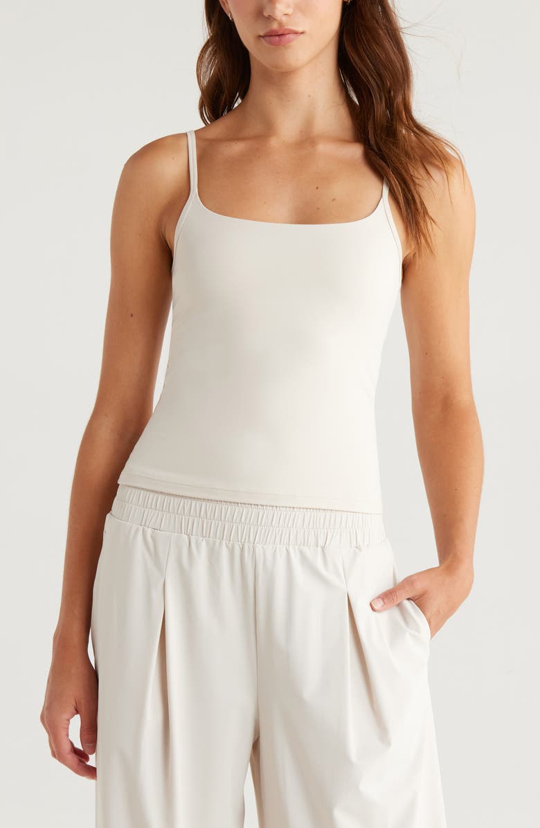 Zella So Soft Camisole, Main, color, Grey Moonbeam