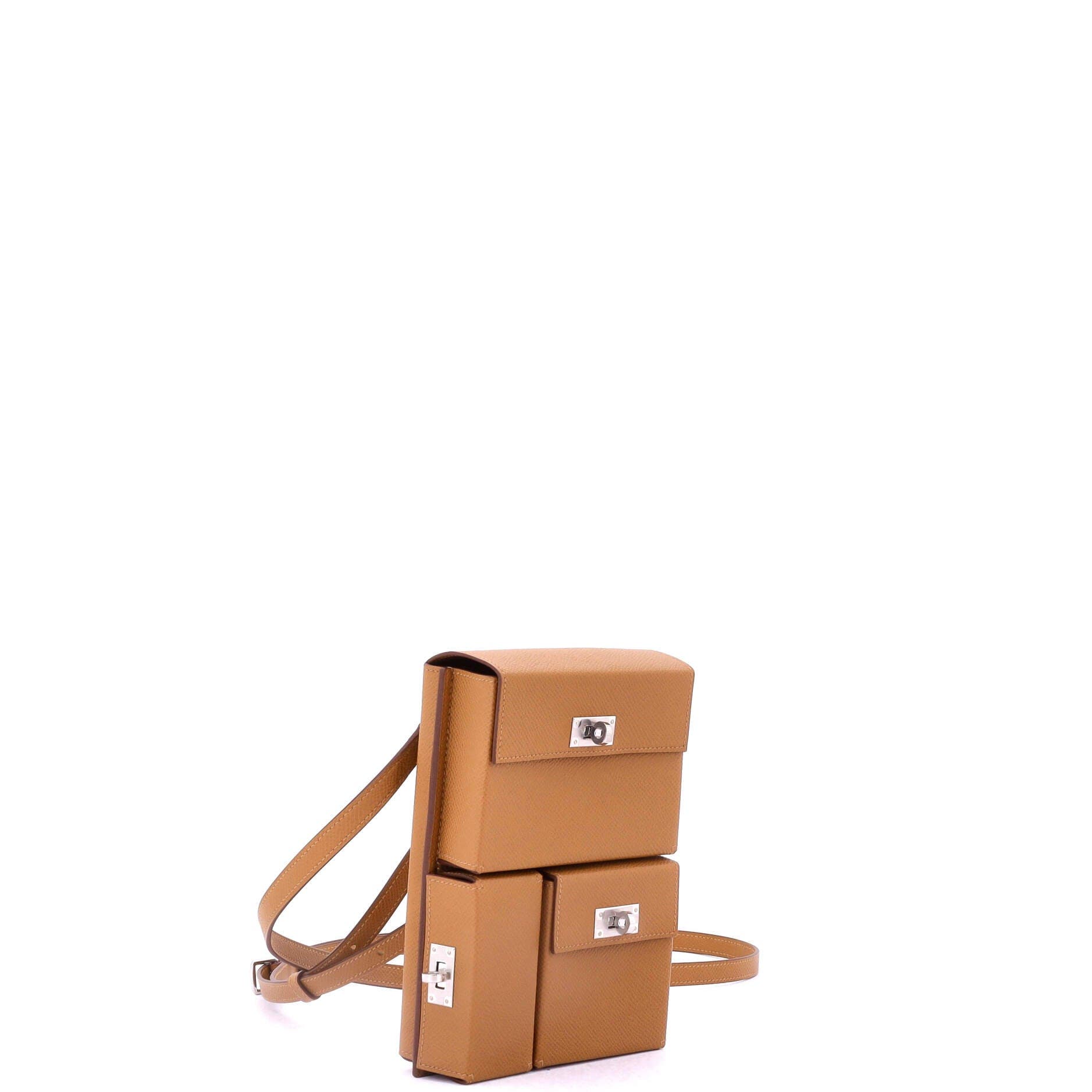 Pre-Owned Hermes Kelly Multi Pocket To Go Pouch Epsom, Alternate, color, Gold