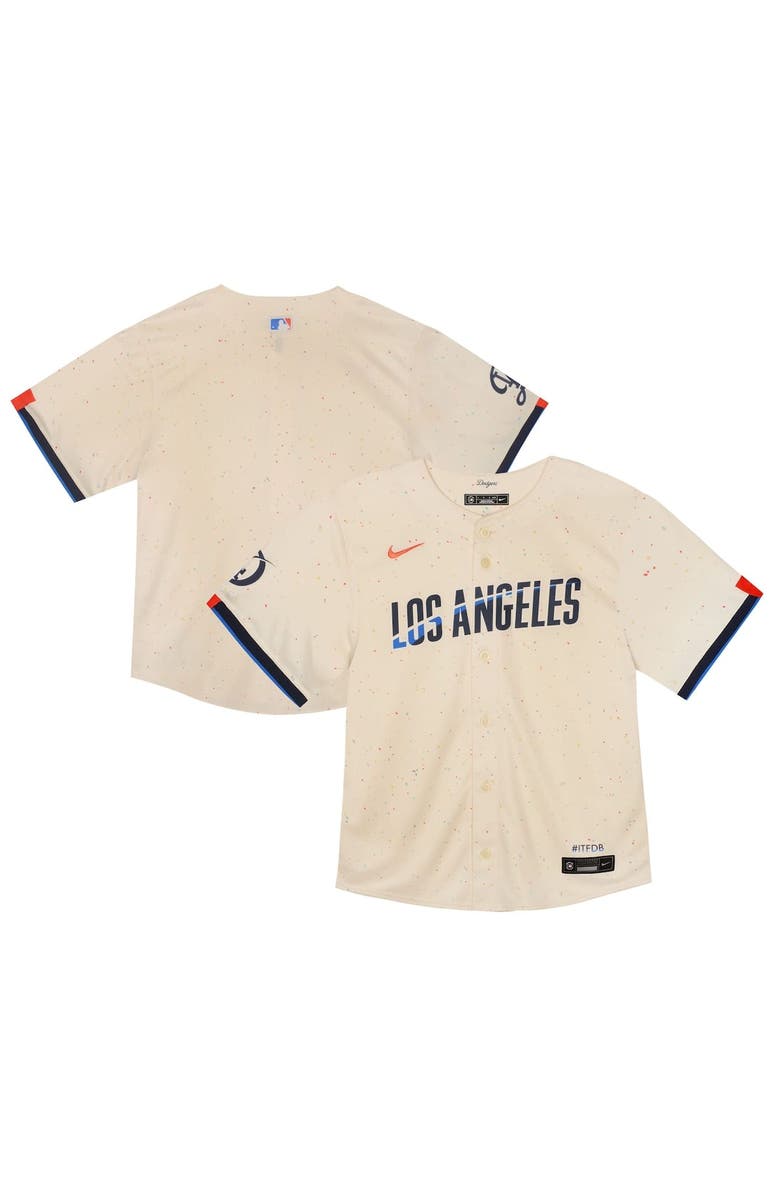 Nike Infant Nike  Cream Los Angeles Dodgers 2024 City Connect Limited Jersey, Main, color, Cream