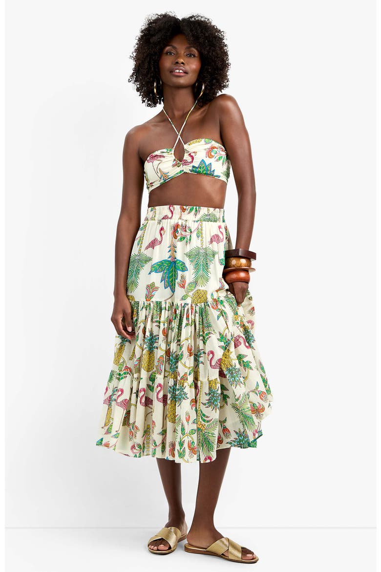 Marsay Flamingo Fizz Voile Skirt, Main, color, Flamingo Fizz Voile
