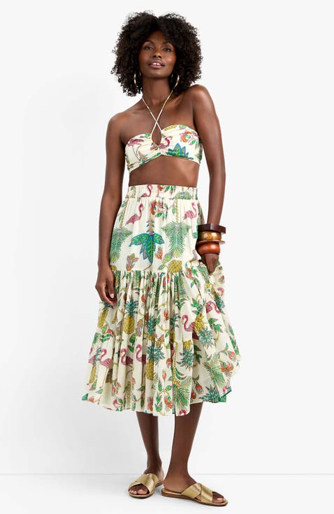 Marisalle Flamingo Fizz Voile Top