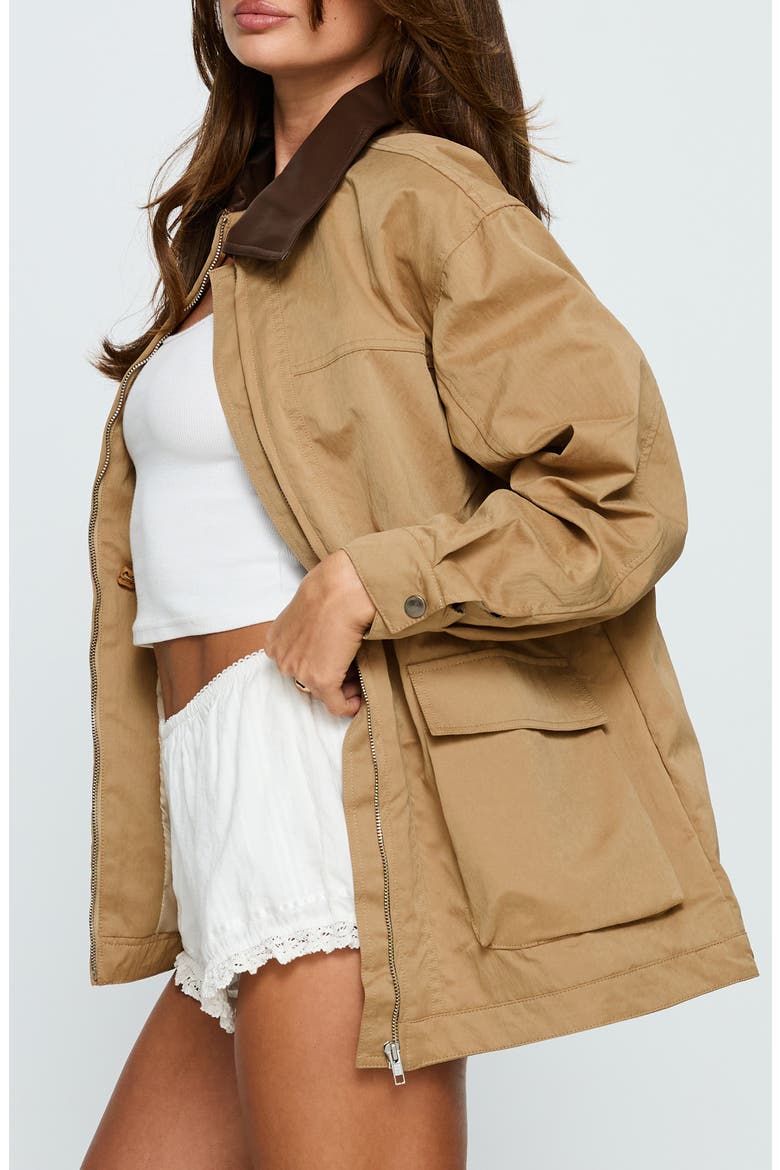 Philette Oversized Utility Jacket, Alternate, color, CAMEL