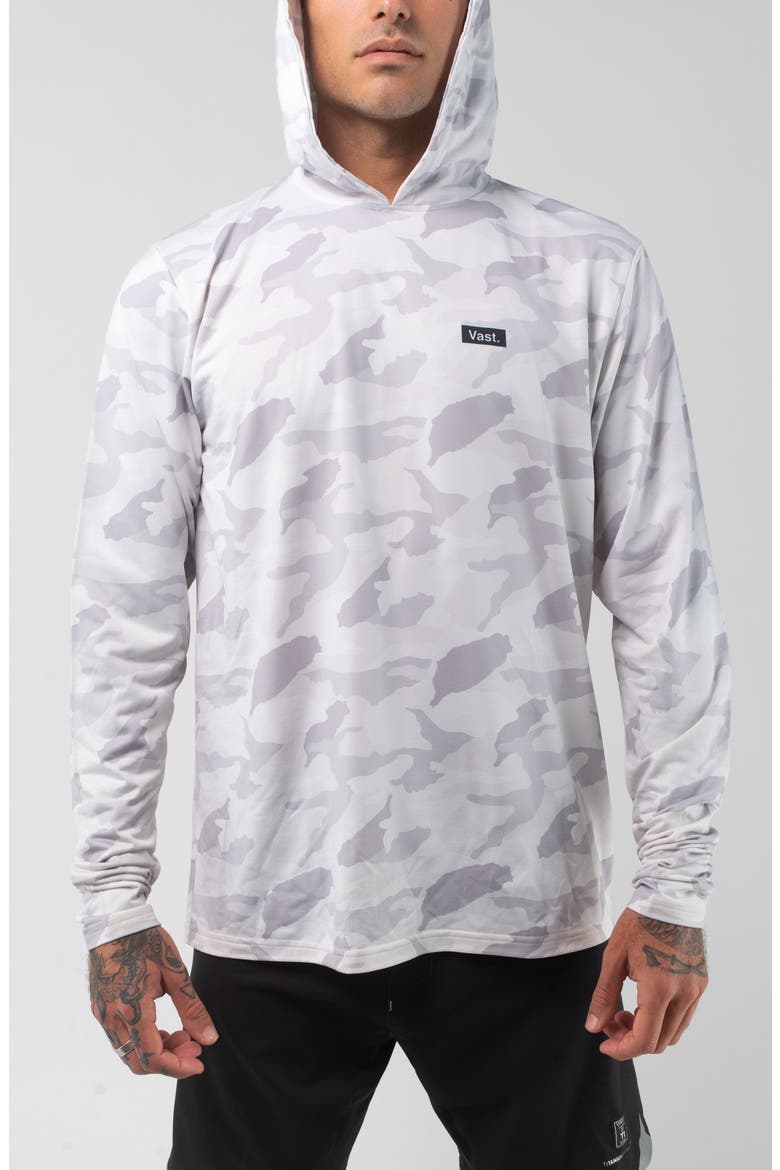 Aqua Terra Camo Tech Performance Hoodie, Alternate, color, LIGHT GREY