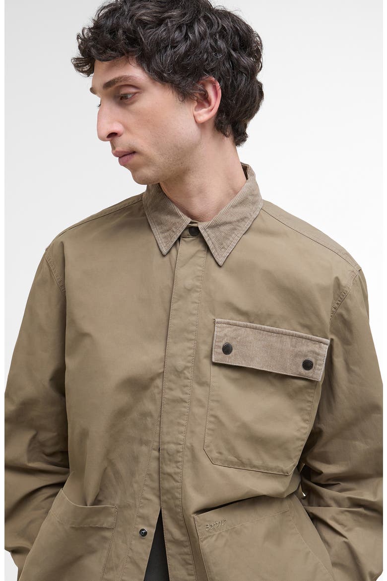 Silverbay Oversized Waxed Twill Overshirt, Alternate, color, BRITISH KHAKI
