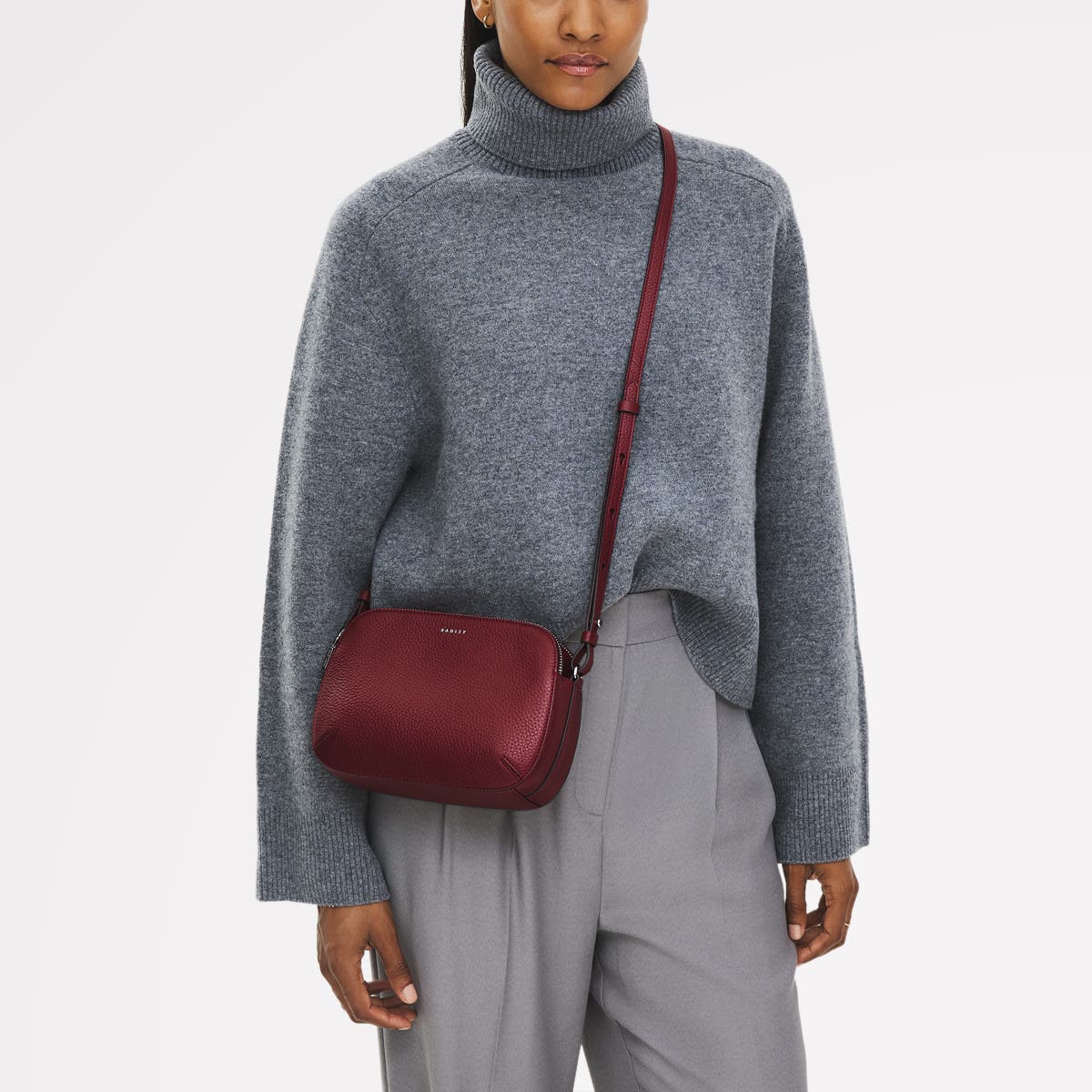 Dukes Place Medium Ziptop Crossbody Bag, Alternate, color, Carmine