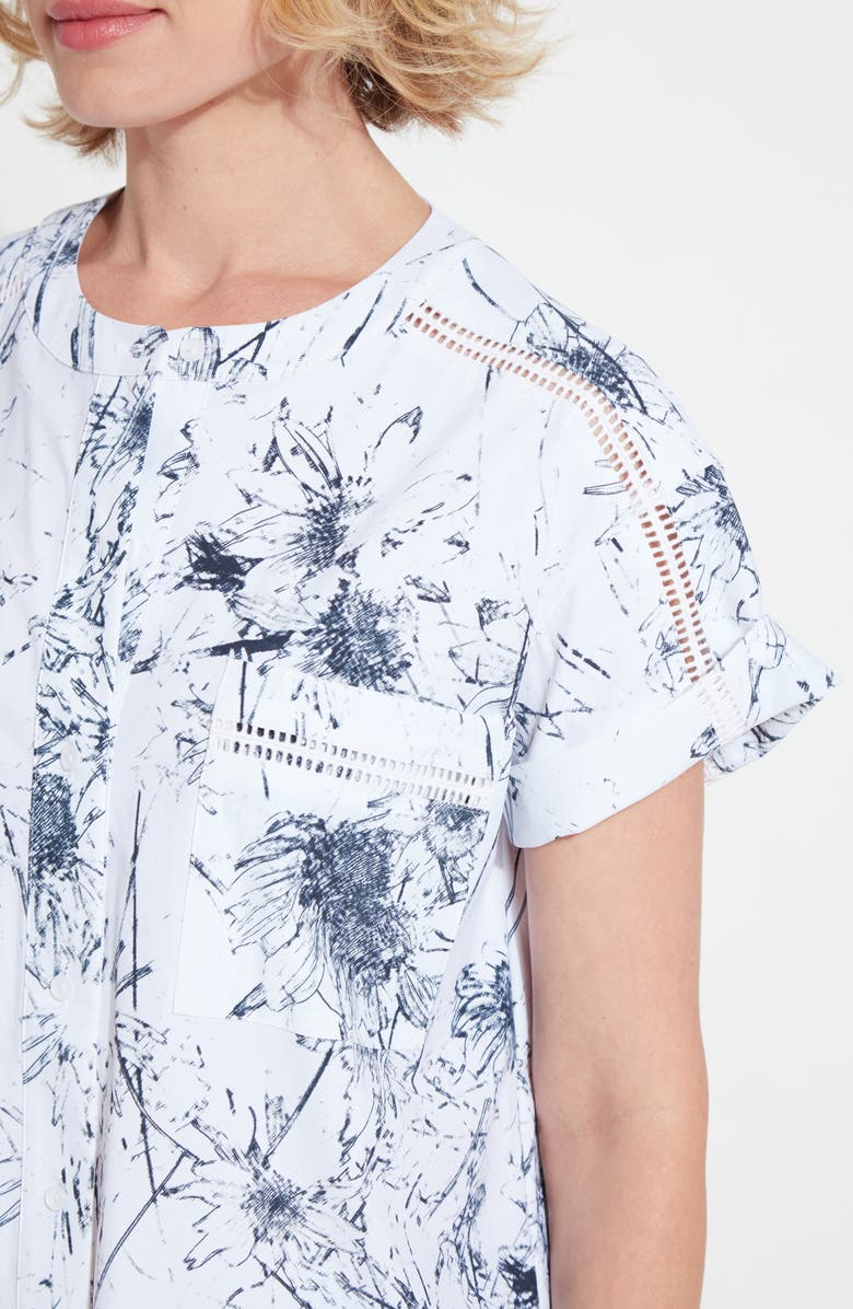 Lysse Sonnet Short Sleeve Shirt, Alternate, color, Sound Of Florals
