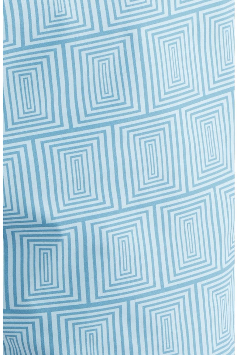 Cruz Print Swim Trunks, Alternate, color, TEAL