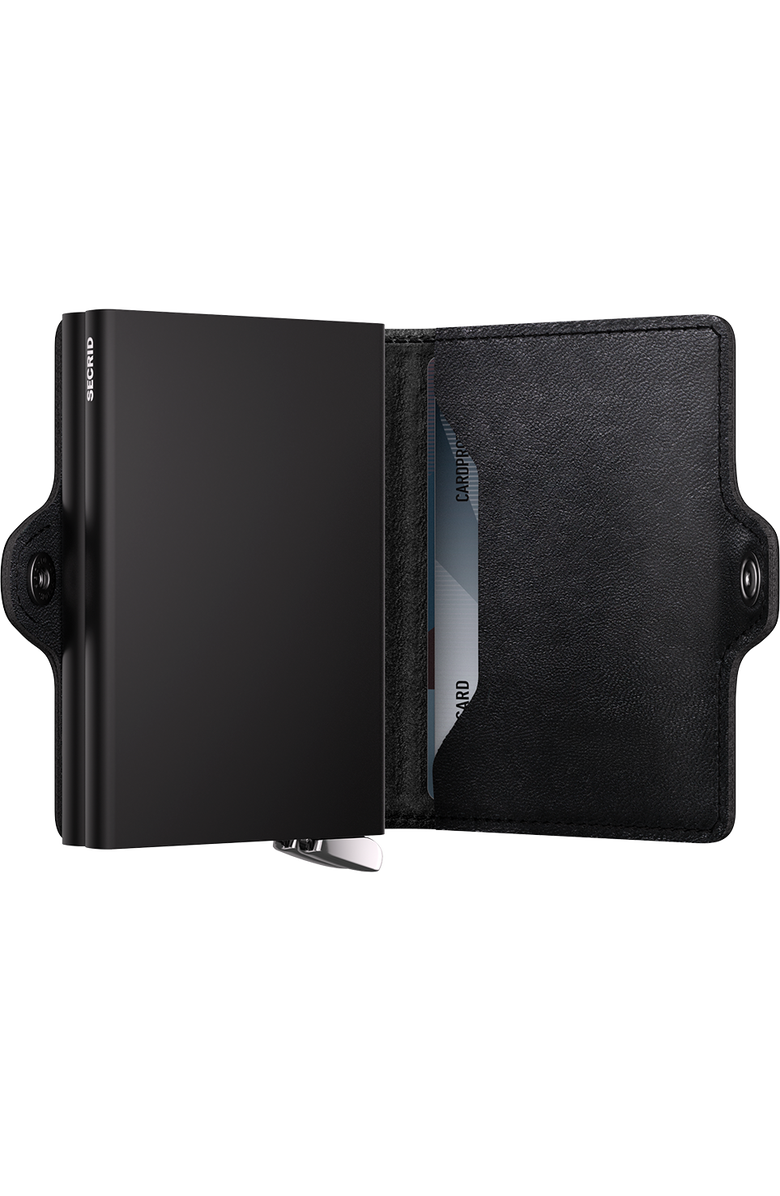 Secrid Premium Twinwallet+ Embossed Lines, Alternate, color, Black