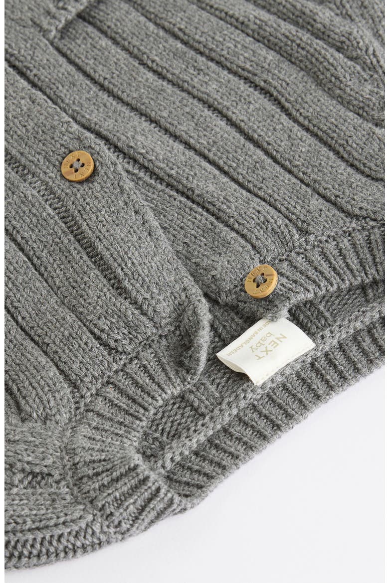 Kids' Little Man Organic Cotton Cardigan, Alternate, color, GREY
