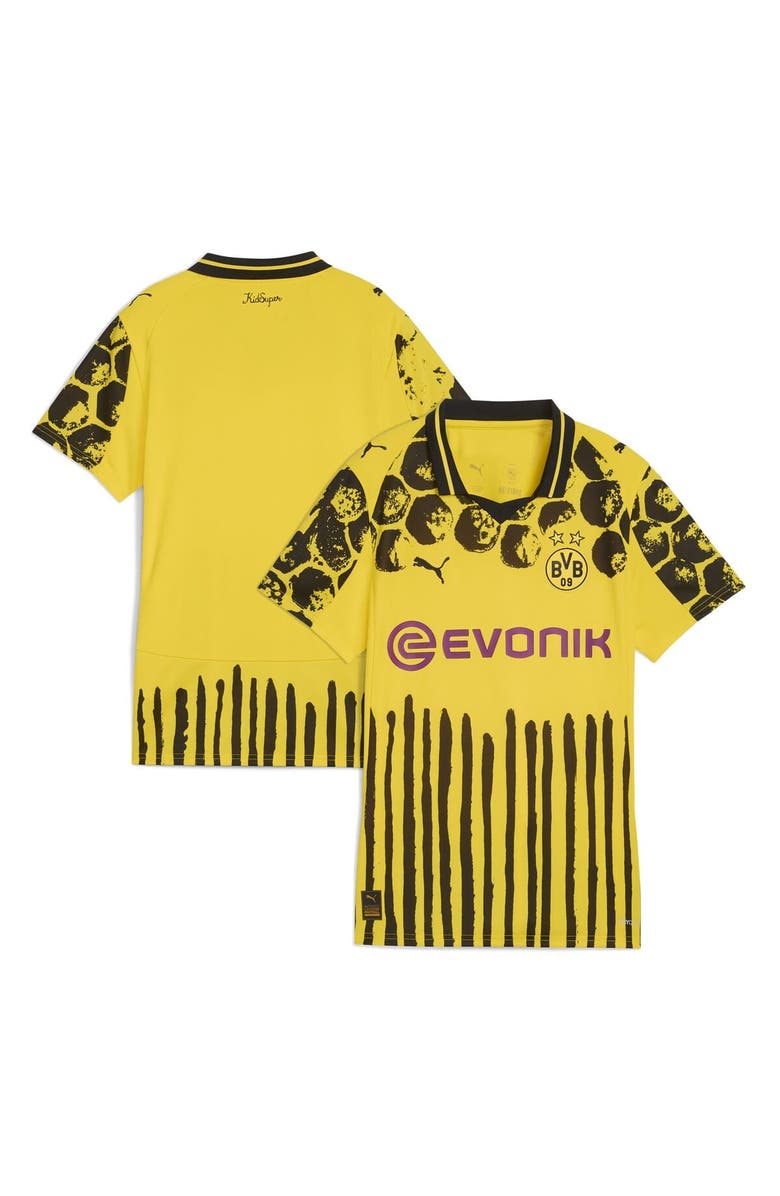 PUMA Women's Puma x KidSuper Yellow Borussia Dortmund 2025 FIFA Club World Cup Replica Jersey, Alternate, color, Yellow