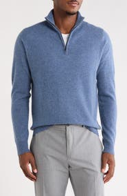 Nordstrom Cashmere Quarter Zip Sweater