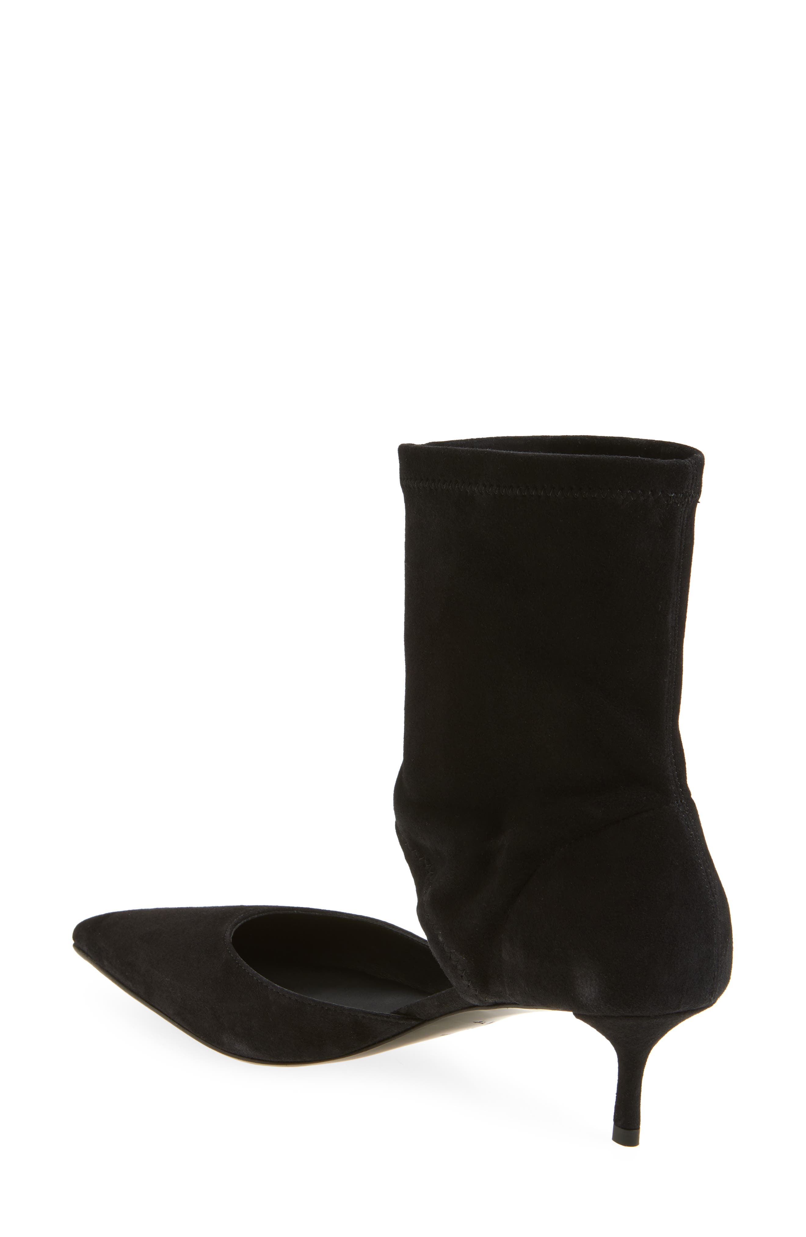 Alaïa Pointed Toe Bootie, Alternate, color, Noir