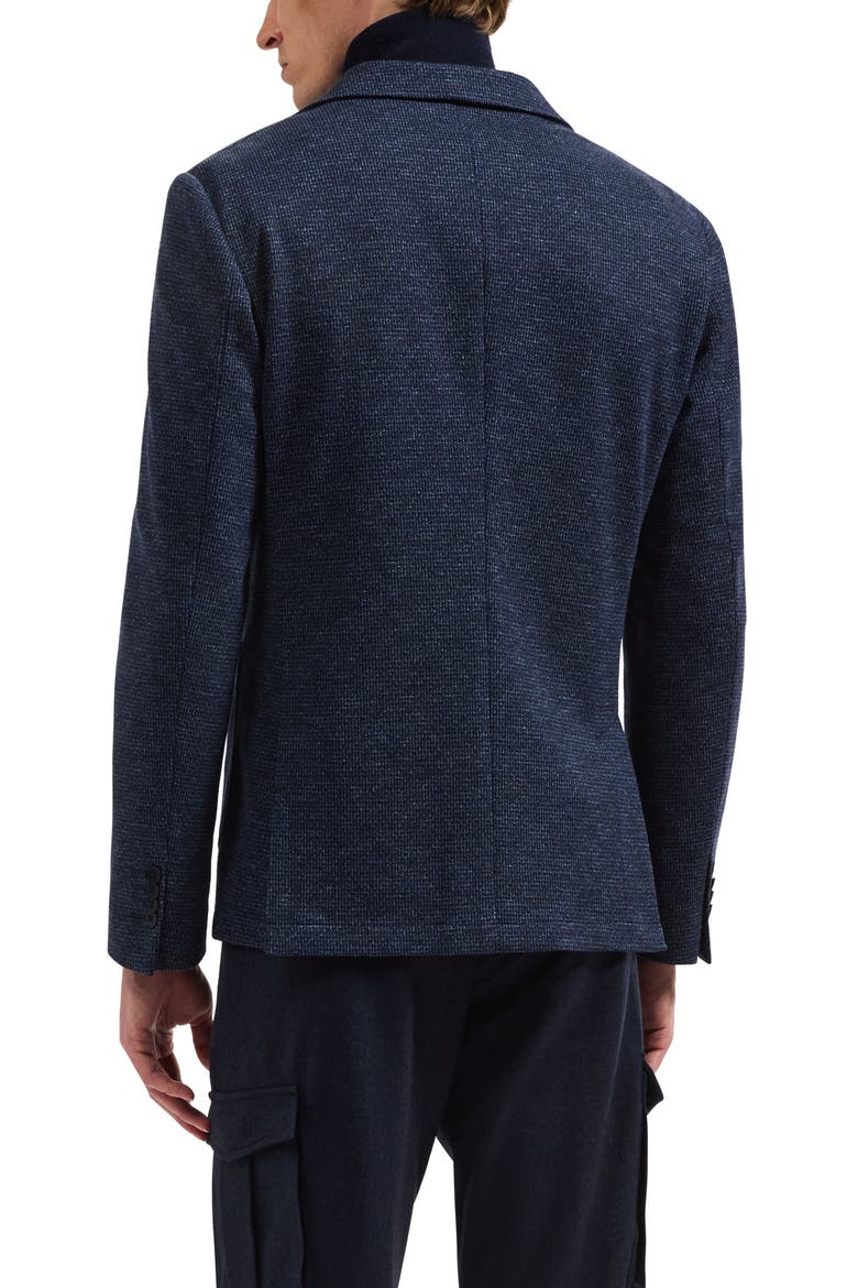 Cotton and Wool Blazer, Alternate, color, NAVY